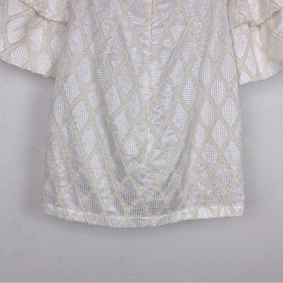 ATOIR Ivory Mini Strapless Dress Elegant Night Out Cocktail Bell Sleeve 4 - Picture 12 of 15